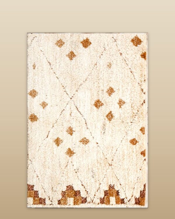 Contemporary moroccan style rug, design m5001 1 Contemporary american hooked rug, design m5001