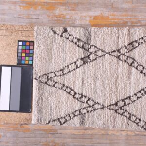 Contemporary American hooked rug, design M5003B