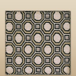 Contemporary American hooked rug, design M6002