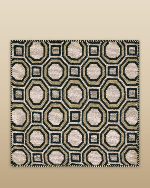 Contemporary mosaique rug, design m6002 1 Contemporary american hooked rug, design m6002