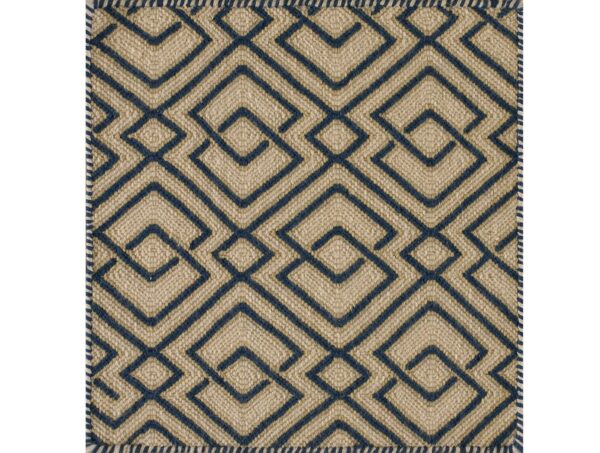 Contemporary flat weave rug, design m6003 1 Contemporary american hooked rug, design m6003