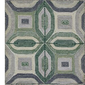 Contemporary American hooked rug, design M6008