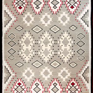 Contemporary American hooked rug, design N10006B