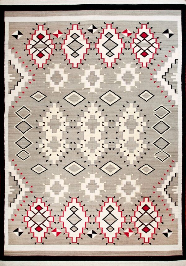 Contemporary american hooked rug, design n10006b