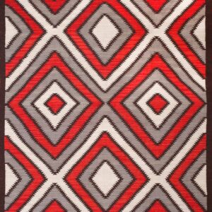 Contemporary American hooked rug, design N10009