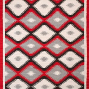 Contemporary American hooked rug, design N10011