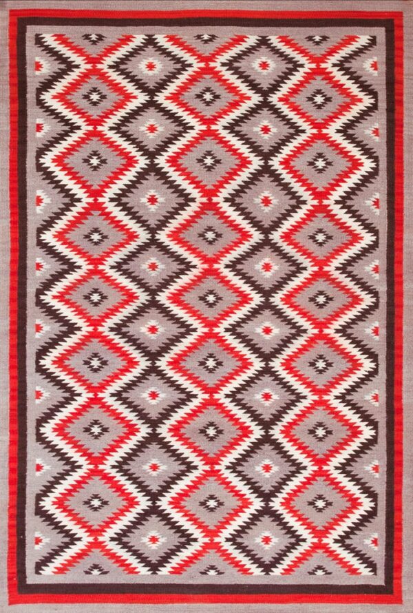 Contemporary american hooked rug, design n10021