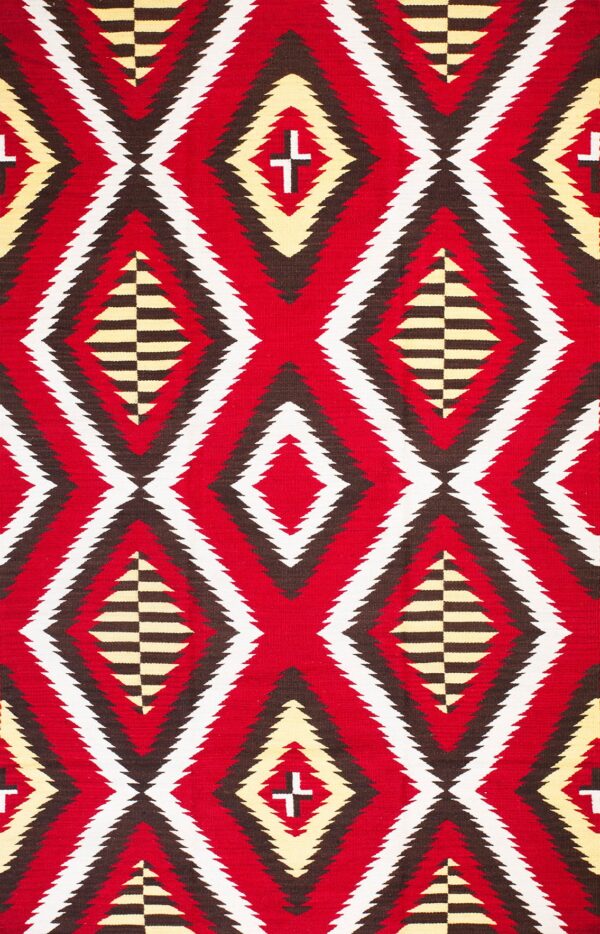 Contemporary southwestern style flat weave rug, design n10022 1 Contemporary american hooked rug, design n10022