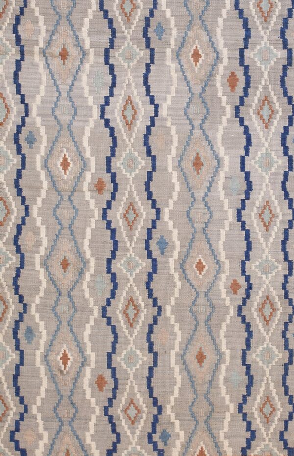 Contemporary southwestern style flat weave rug, design n10023c 1 Contemporary american hooked rug, design n10023c