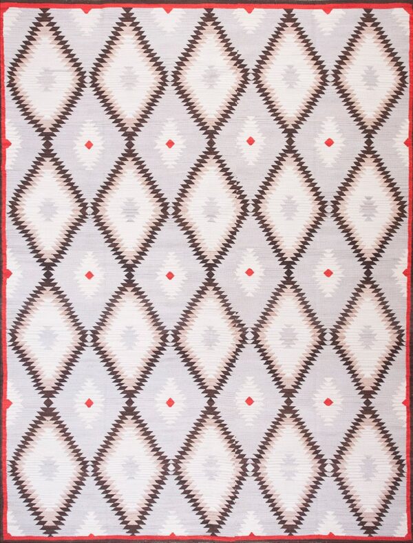 Contemporary southwestern style flat weave rug, design n10024d 1 Contemporary american hooked rug, design n10024d
