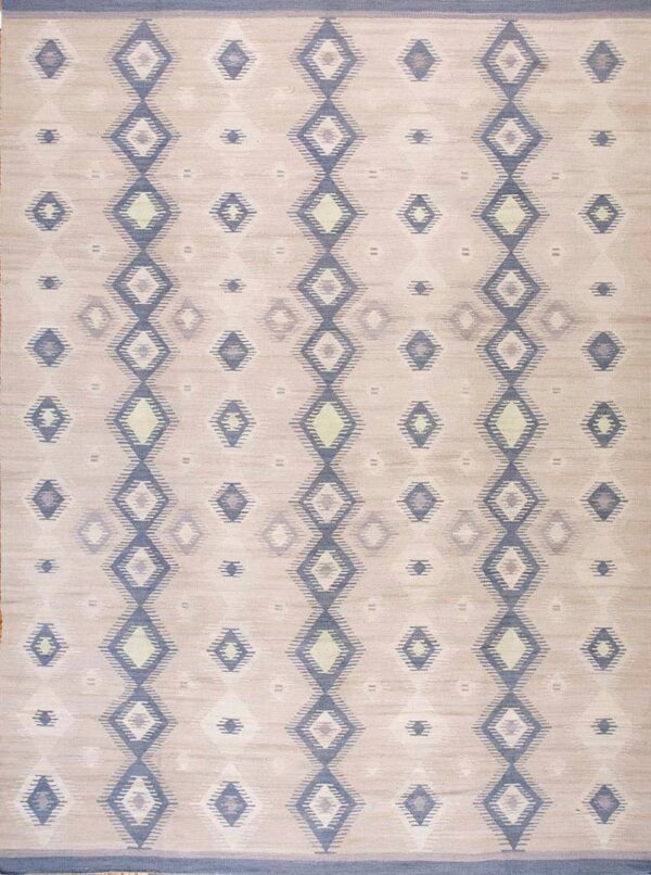 Contemporary southwestern style flat weave rug, design n10025b 1 Contemporary american hooked rug, design n10025b