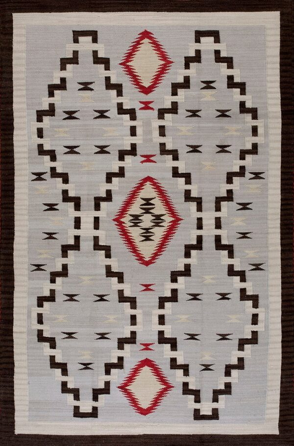 Contemporary southwestern style flat weave rug, design n10028b 2 Contemporary american hooked rug, design n10028b