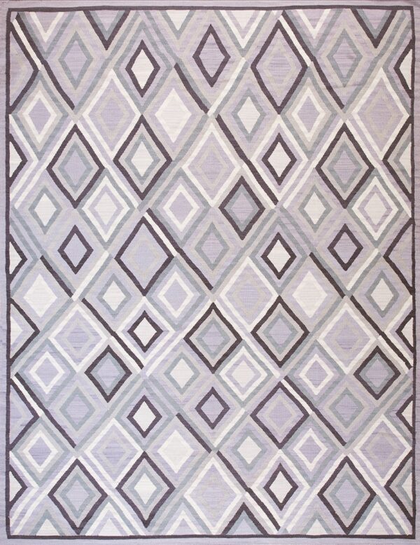 Contemporary southwestern style flat weave rug, design n10028b 1 Contemporary american hooked rug, design n10028b