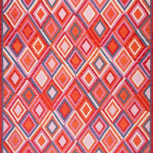 Contemporary American hooked rug, design N10028C