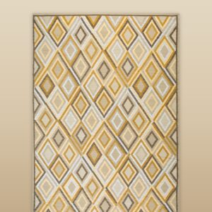 Contemporary American hooked rug, design N10028D
