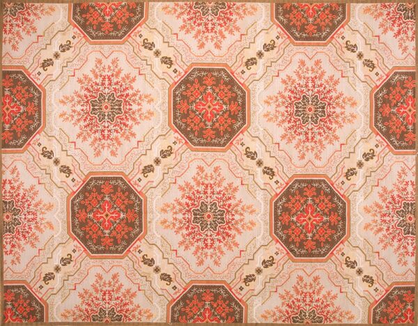 Contemporary american hooked rug, design n2003