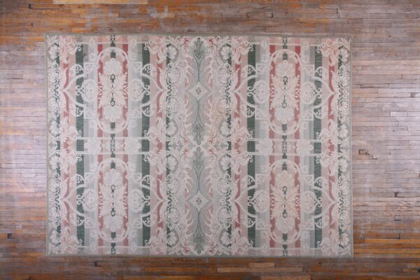 Contemporary needlepoint rug, design n2004 1 Contemporary american hooked rug, design n2004