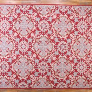 Contemporary American hooked rug, design N2005