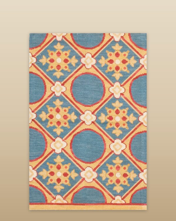 Contemporary needlepoint rug, design n2006 1 Contemporary american hooked rug, design n2006
