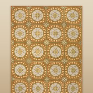 Contemporary American hooked rug, design N2007