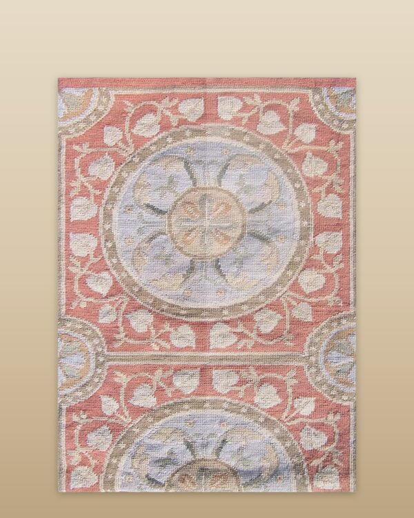Contemporary needlepoint rug, design n2007c 1 Contemporary american hooked rug, design n2007c