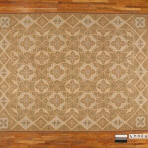 Contemporary American hooked rug, design N2008