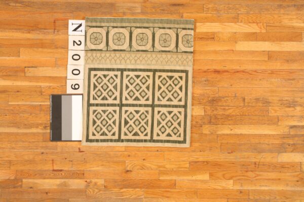 Contemporary needlepoint rug, design n2009a 1 Contemporary american hooked rug, design n2009a