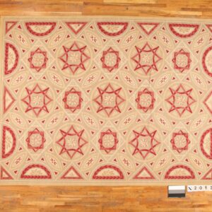 Contemporary American hooked rug, design N2012