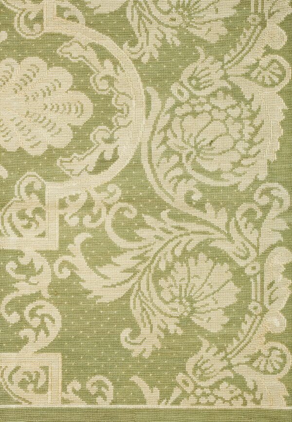 Contemporary needlepoint rug, design n2014c 1 Contemporary american hooked rug, design n2014c