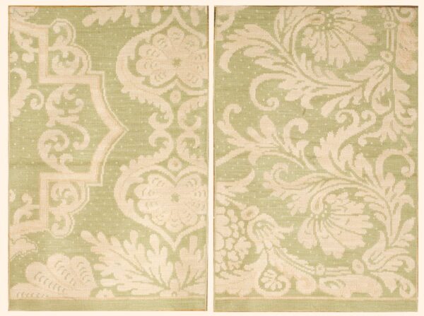 Contemporary needlepoint rug, design n2014h 1 Contemporary american hooked rug, design n2014h