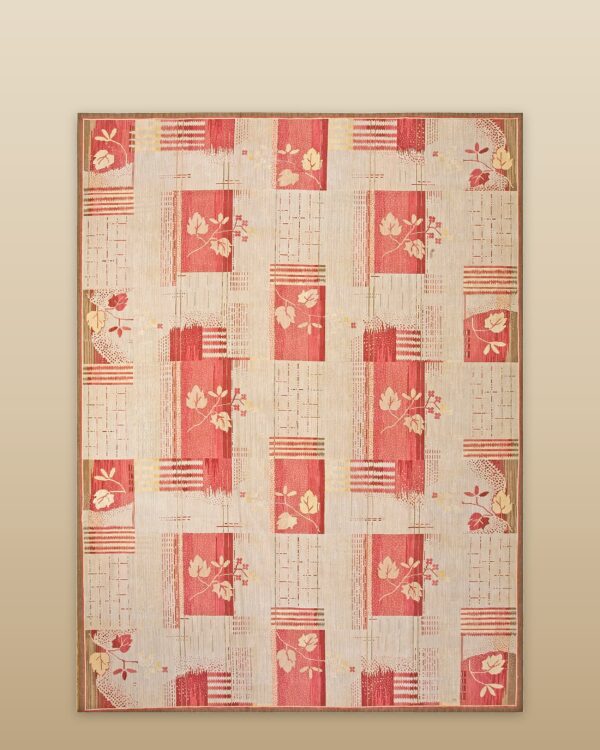 Contemporary needlepoint rug, design n2018 1 Contemporary american hooked rug, design n2018