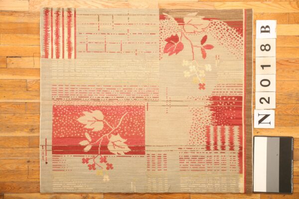 Contemporary needlepoint rug, design n2018b 1 Contemporary american hooked rug, design n2018b