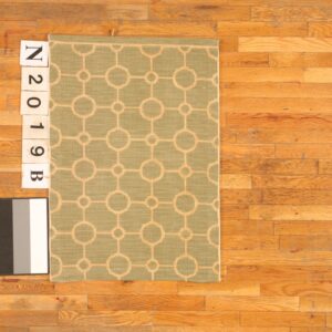 Contemporary American hooked rug, design N2019B