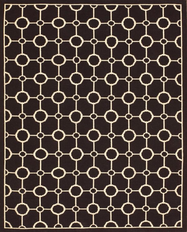 Contemporary needlepoint rug, design n2019i 1 Contemporary american hooked rug, design n2019i
