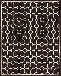 Contemporary American hooked rug, design N2019L