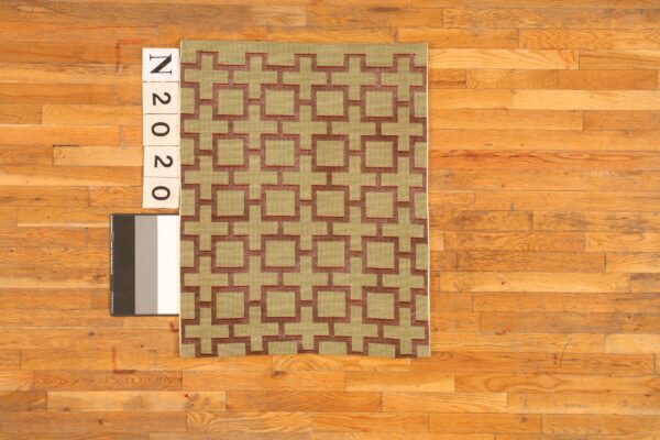 Contemporary needlepoint rug, design n2020 1 Contemporary american hooked rug, design n2020