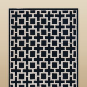 Contemporary American hooked rug, design N2020D