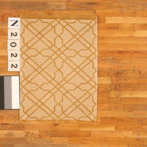 Contemporary American hooked rug, design N2022