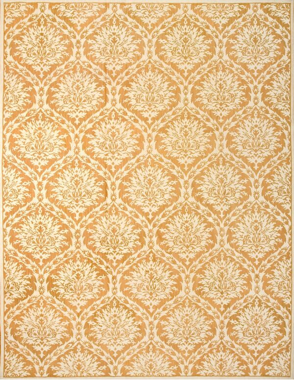 Contemporary needlepoint rug, design n2023 1 Contemporary american hooked rug, design n2023