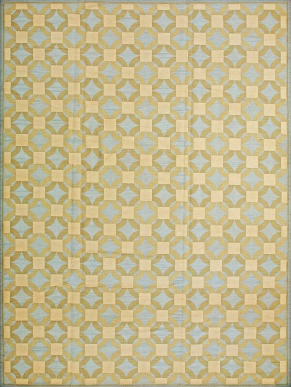Contemporary needlepoint rug, design n2025a 1 Contemporary american hooked rug, design n2025a
