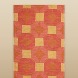 Contemporary American hooked rug, design N2025C