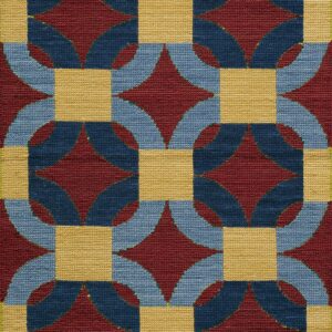 Contemporary American hooked rug, design N2025E