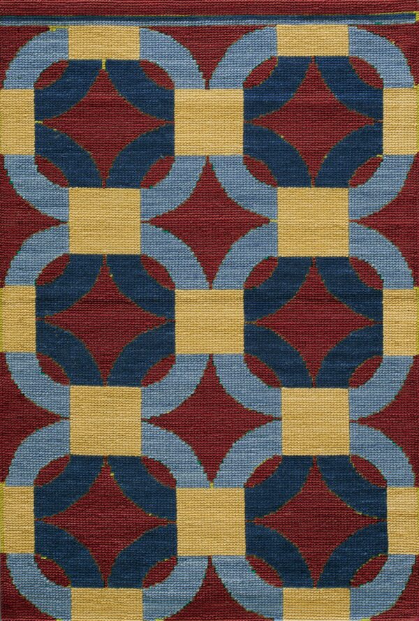 Contemporary needlepoint rug, design n2025e 1 Contemporary american hooked rug, design n2025e