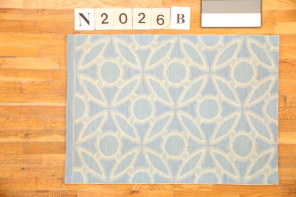 Contemporary needlepoint rug, design n2026b 1 Contemporary american hooked rug, design n2026b
