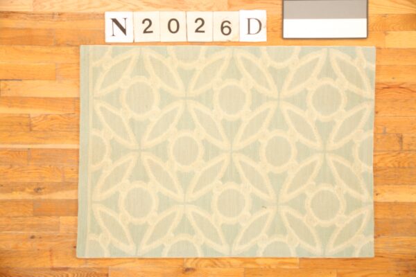 Contemporary needlepoint rug, design n2026d 1 Contemporary american hooked rug, design n2026d