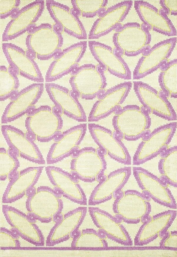 Contemporary needlepoint rug, design n2026h2 1 Contemporary american hooked rug, design n2026h2