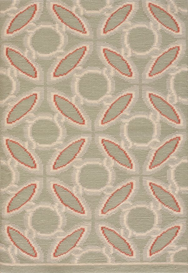 Contemporary needlepoint rug, design n2026j 1 Contemporary american hooked rug, design n2026j