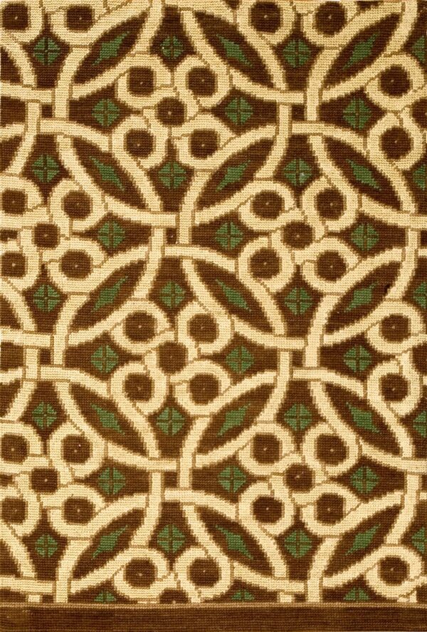 Contemporary needlepoint rug, design n2027 1 Contemporary american hooked rug, design n2027