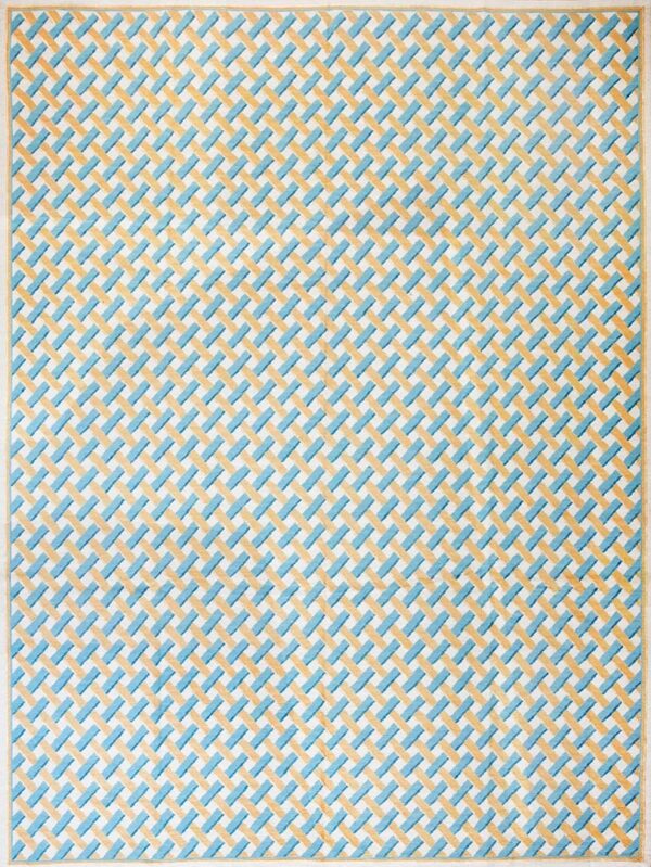 Contemporary needlepoint rug, design n2031b 2 Contemporary american hooked rug, design n2031b