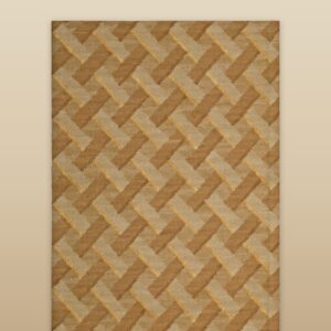 Contemporary American hooked rug, design N2031F